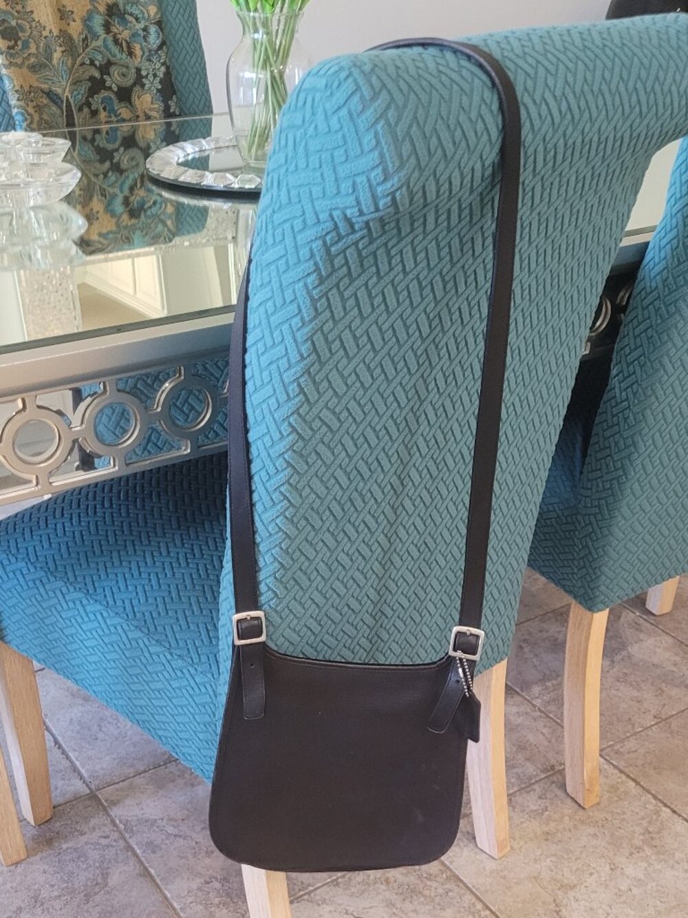 All Leather Coach Crossbody/ Messenger Handbag